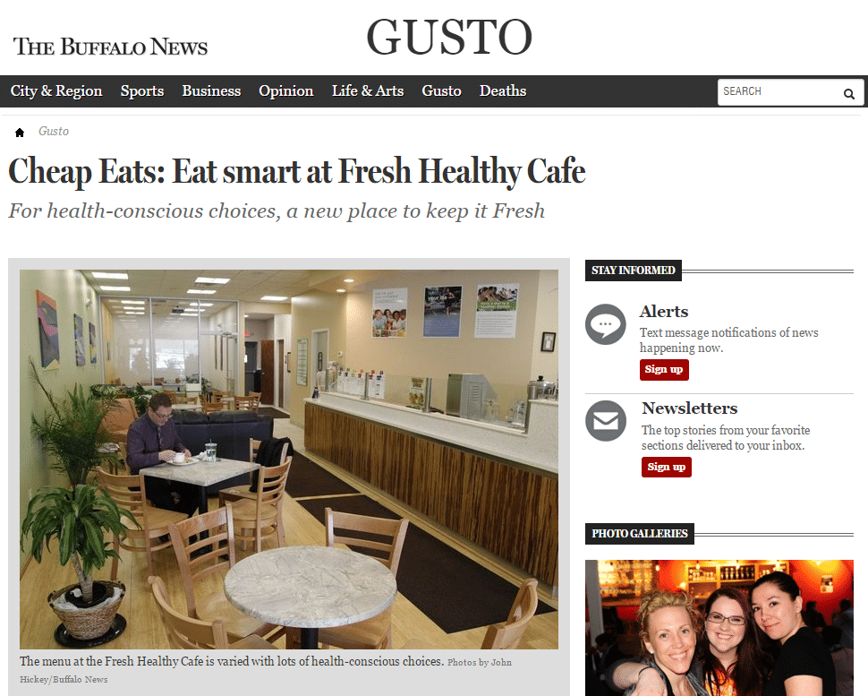 Cheap Eats Eat Smart At Fresh Healthy Cafe Franchise Fresh Restaurants