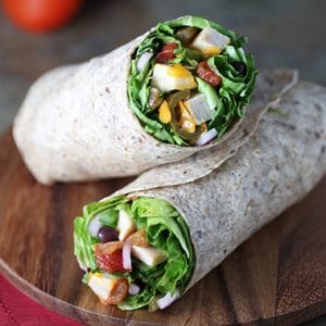 get a protein rich wrap with black beans at Fresh Cafe