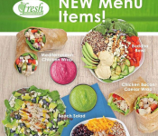 Fresh Restaurant – New Menu Items