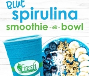 Fresh Restaurant – Blue Spirulina Smoothie or Bowl